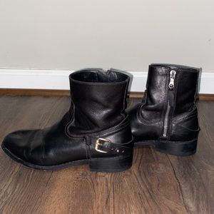 RAG & BONE OLIVER MOTO BIKER ZIP ANKLE BOOTS